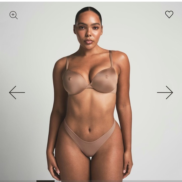 NWT Skims Ultimate apex Nipple Push Up Bra Sienna 32C - Picture 4 of 8